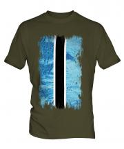 Botswana Grunge Flag Mens T-Shirt