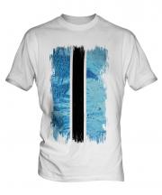 Botswana Grunge Flag Mens T-Shirt