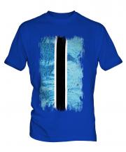 Botswana Grunge Flag Mens T-Shirt