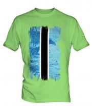 Botswana Grunge Flag Mens T-Shirt