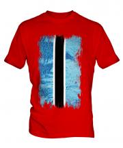 Botswana Grunge Flag Mens T-Shirt