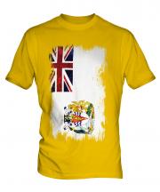 British Antartic Territory Grunge Flag Mens T-Shirt