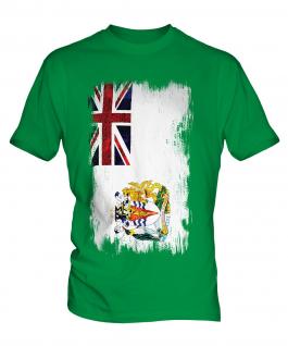 British Antartic Territory Grunge Flag Mens T-Shirt