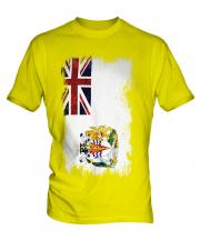 British Antartic Territory Grunge Flag Mens T-Shirt