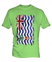 British Indian Ocean Territory Grunge Flag Mens T-Shirt