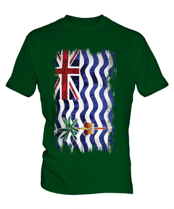 British Indian Ocean Territory Grunge Flag Mens T-Shirt