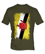 Brunei Grunge Flag Mens T-Shirt