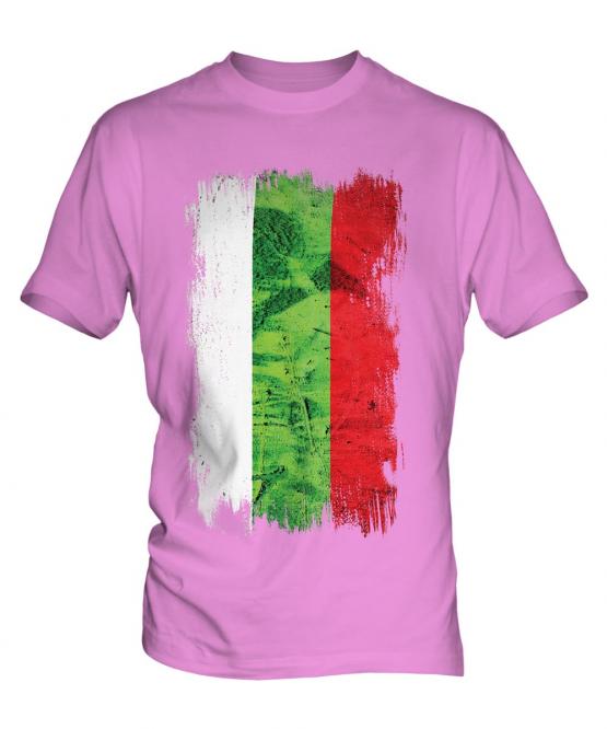 Bulgaria Grunge Flag Mens T-Shirt