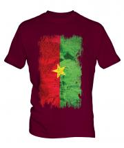 Burkina Faso Grunge Flag Mens T-Shirt