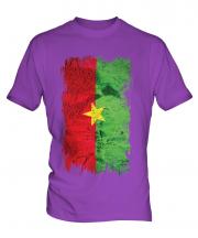 Burkina Faso Grunge Flag Mens T-Shirt