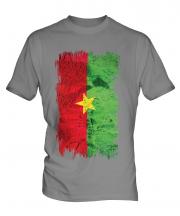 Burkina Faso Grunge Flag Mens T-Shirt