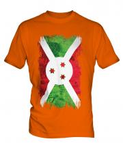 Burundi Grunge Flag Mens T-Shirt