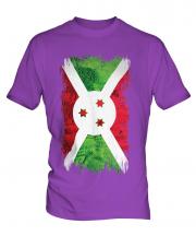 Burundi Grunge Flag Mens T-Shirt