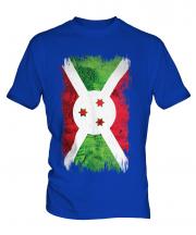 Burundi Grunge Flag Mens T-Shirt