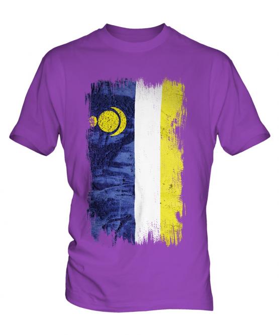 Buryatia Grunge Flag Mens T-Shirt