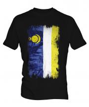 Buryatia Grunge Flag Mens T-Shirt
