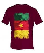 Cameroon Grunge Flag Mens T-Shirt