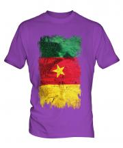 Cameroon Grunge Flag Mens T-Shirt