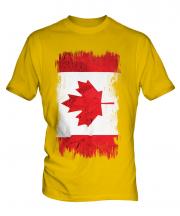 Canada Grunge Flag Mens T-Shirt