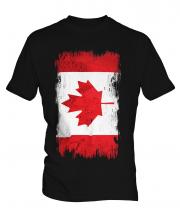 Canada Grunge Flag Mens T-Shirt