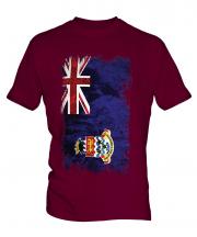 Cayman Islands Grunge Flag Mens T-Shirt
