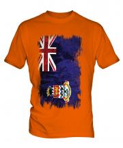 Cayman Islands Grunge Flag Mens T-Shirt