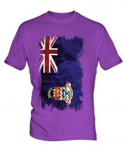 Cayman Islands Grunge Flag Mens T-Shirt