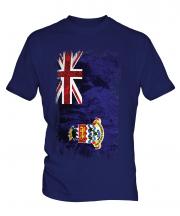 Cayman Islands Grunge Flag Mens T-Shirt
