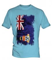 Cayman Islands Grunge Flag Mens T-Shirt