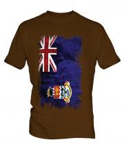 Cayman Islands Grunge Flag Mens T-Shirt