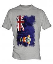 Cayman Islands Grunge Flag Mens T-Shirt