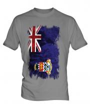 Cayman Islands Grunge Flag Mens T-Shirt