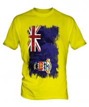 Cayman Islands Grunge Flag Mens T-Shirt