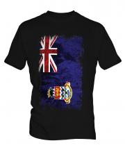Cayman Islands Grunge Flag Mens T-Shirt