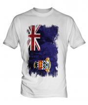 Cayman Islands Grunge Flag Mens T-Shirt