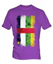 Central African Republic Grunge Flag Mens T-Shirt