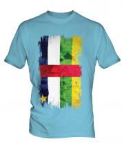 Central African Republic Grunge Flag Mens T-Shirt
