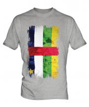 Central African Republic Grunge Flag Mens T-Shirt
