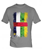 Central African Republic Grunge Flag Mens T-Shirt
