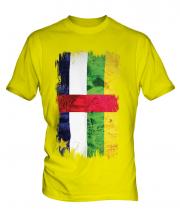 Central African Republic Grunge Flag Mens T-Shirt