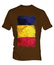 Chad Grunge Flag Mens T-Shirt