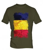 Chad Grunge Flag Mens T-Shirt