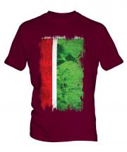 Chechen Republic Grunge Flag Mens T-Shirt