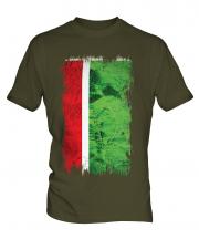 Chechen Republic Grunge Flag Mens T-Shirt