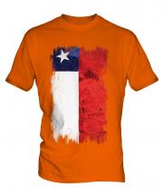 Chile Grunge Flag Mens T-Shirt