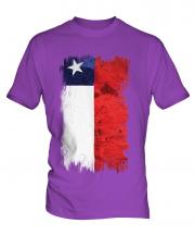 Chile Grunge Flag Mens T-Shirt