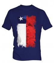 Chile Grunge Flag Mens T-Shirt