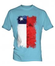 Chile Grunge Flag Mens T-Shirt
