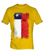 Chile Grunge Flag Mens T-Shirt