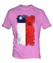 Chile Grunge Flag Mens T-Shirt